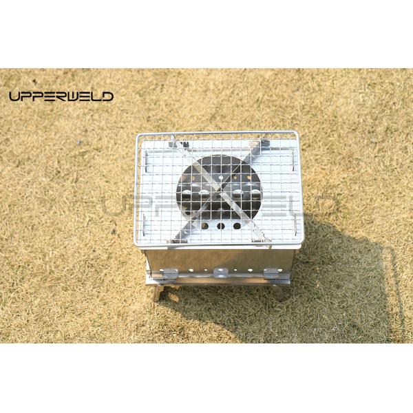 Портативная печь из нержавеющей стали для кемпинга и пикника Расширенный размер 21,5 * 20,5 * 15,5 см