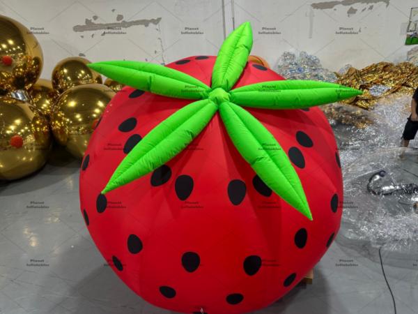 Event Advertising Giant Inflatable Strawberry Model Promotion Fruit Cartoon for Outdoor