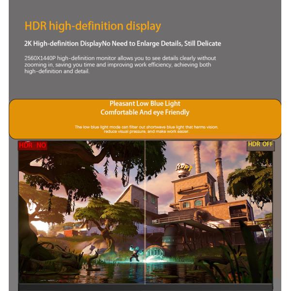 24 Inch LED Or LCD PC Gaming Monitor 1K FHD Resolution Anti Blue Light OEM Logo