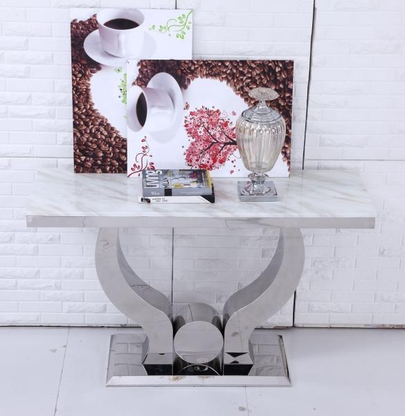 Quadro de aço inoxidável europeu da tabela de console 160cm do estilo da sala de visitas 65kg