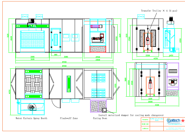 Muffler Spray Booth & Curing Oven | Water Curtain Booth for Exhaust Parts | CoatTech