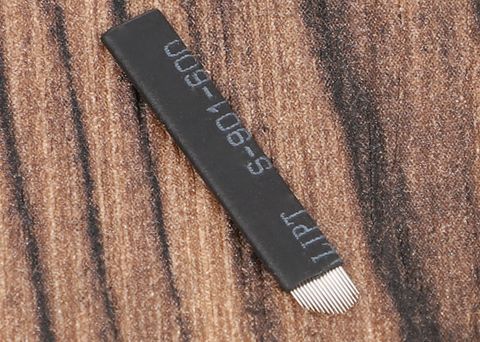 Игла Microbalding черноты в-образности штырей Lushcolor 16 для татуировки брови