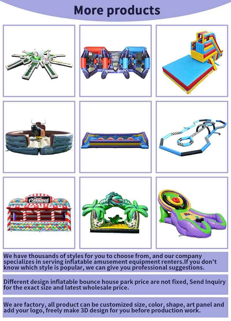 Commercial Grade 9 Hole Inflatable Mini Golf Game for Party Rental, Portable Inflatable Crazy Golf Course with Obstacles
