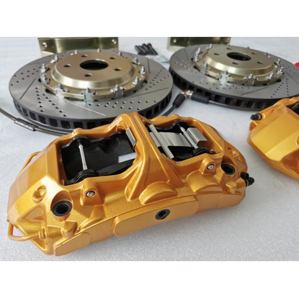 JKGT6 Gold Front Wheel Caliper 6 Pot Brake Kit For 22in Wheel