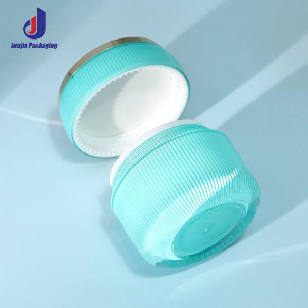 Collar Material Acrylic Double Wall Lotion Jar Round Cap Container for Face Cream and Eye Cream