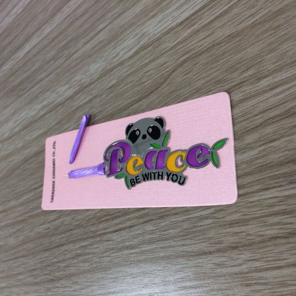 Etch process stainless steel bookmark 0.5mm thickness with custom design logo card