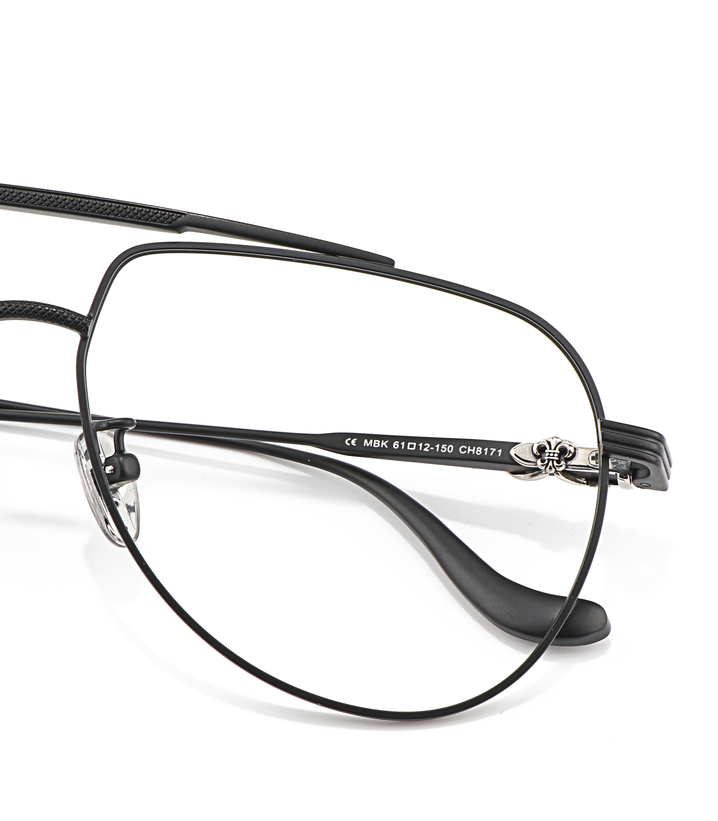 Latest Ultra Light Pure Titanium Optical Prescription Good Quality Double Glass Frame Motorcycle Medical Glasses Frame for Women