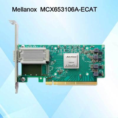 100g HDR Infiniband Mellanox 100gb Nic Network Interface QSFP56 MCX653106A-ECAT