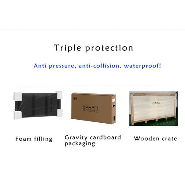 55 inch transparent advertising display manufacturer indoor double sided digital signage screen display for shop window