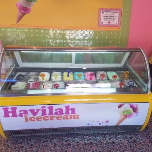 Витрина закуски замораживателя шкафа Popsicle качества еды замораживателя дисплея мороженого OEM коммерчески