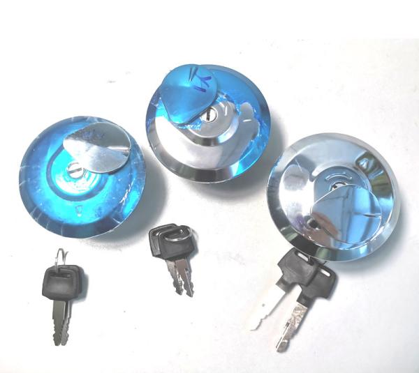 Peças de motor de motocicleta Capa do tanque de combustível Com chave Para Titan 150 KRM prata