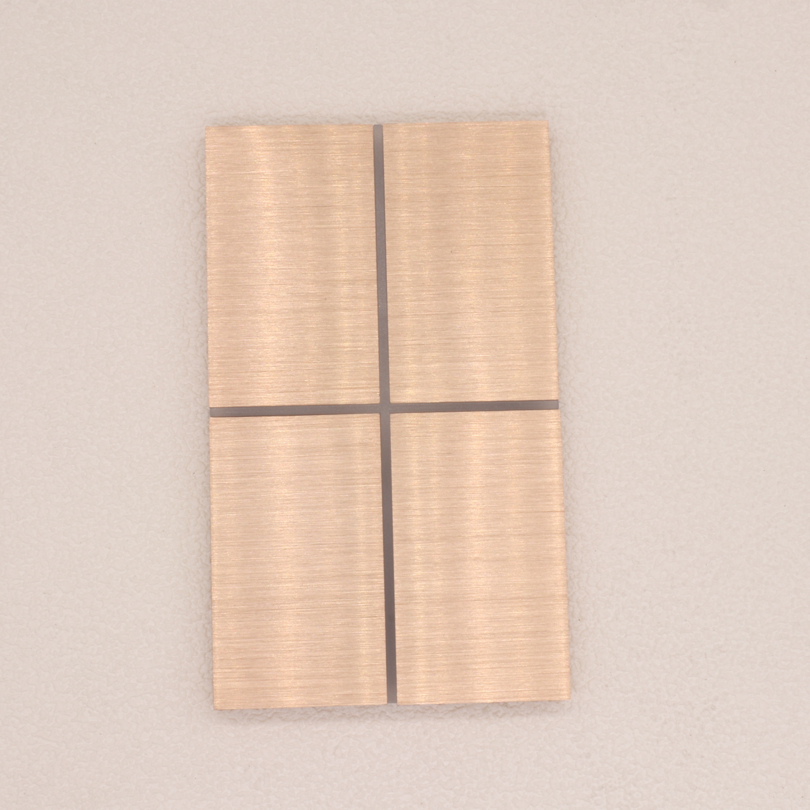 US Size Zigbee Smart 4 Gang Touch Panel Light Switch with Wi-Fi Aluminum Panel Smart Life App Neutral Required Luxury