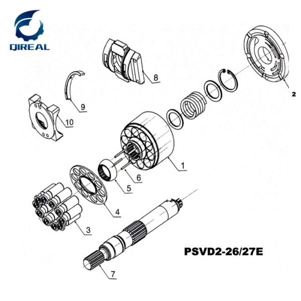 Top Quality Psvd2-21e Hydraulic Piston Pump Spares Parts