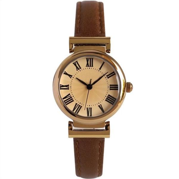 ローマ数字は防水水晶電池の腕時計のミネラル ガラス30mにベルトを付ける