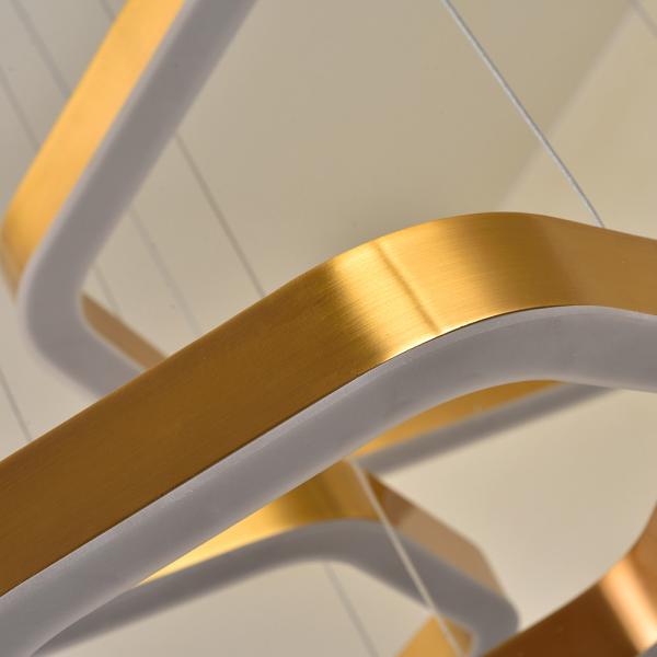 Modern Led Chandelier Gold Living Room Lamp Simple Creative Gold Chandelier(WH-NC-68)