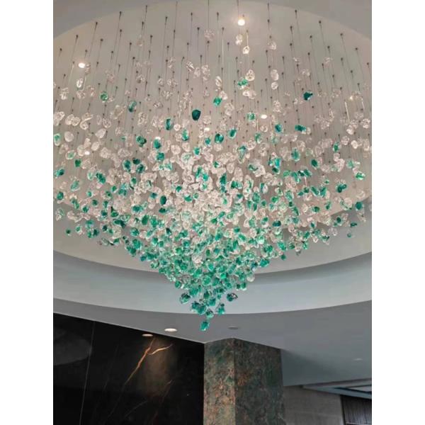 Modern Hotel Banquet Hall Chandelier Lighting Shopping Mall Modern Crystal Stone Chandelier