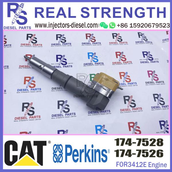 Injecteur de carburant 1747528 de pièces de moteur de machines de moteur diesel 174-7528 pour 3412 pièces d'excavatrice