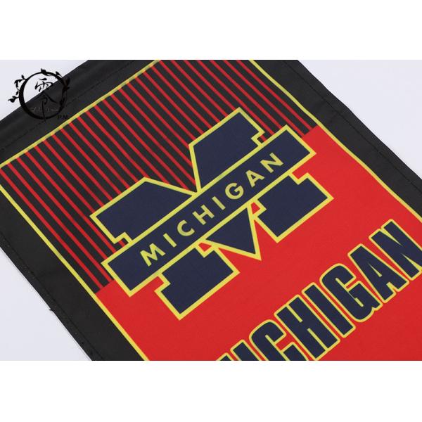 Michigan Wolverines Multicultural Flag Banners Football Team Pentagon Flag with Tassel 9 x 15''