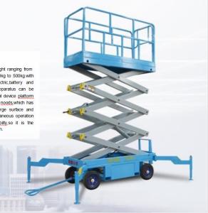Bondes pequenos do elevador móvel hidráulico da plataforma Scissor GV BV do
