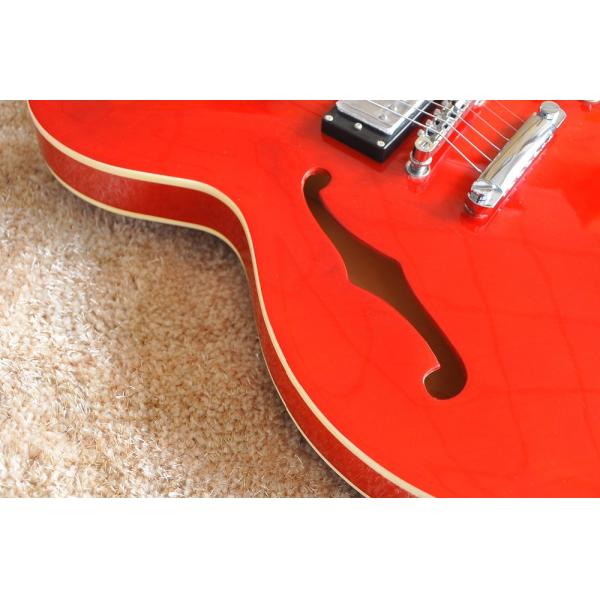 Factory supply Red G es335 electric jazz guitar semi-hollow arched top ES 335 jazz guitar