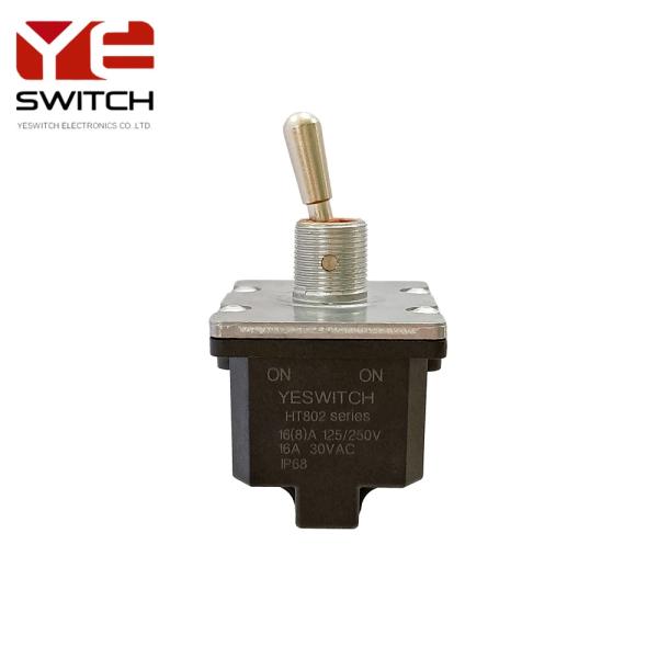 Four Pole Automotive Switch ON ON Industrial Toggle Switch IP68