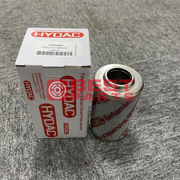 Filtro de óleo hidráulico diesel HYDAC das peças de maquinaria da construção do caminhão 0160D010BN4HC