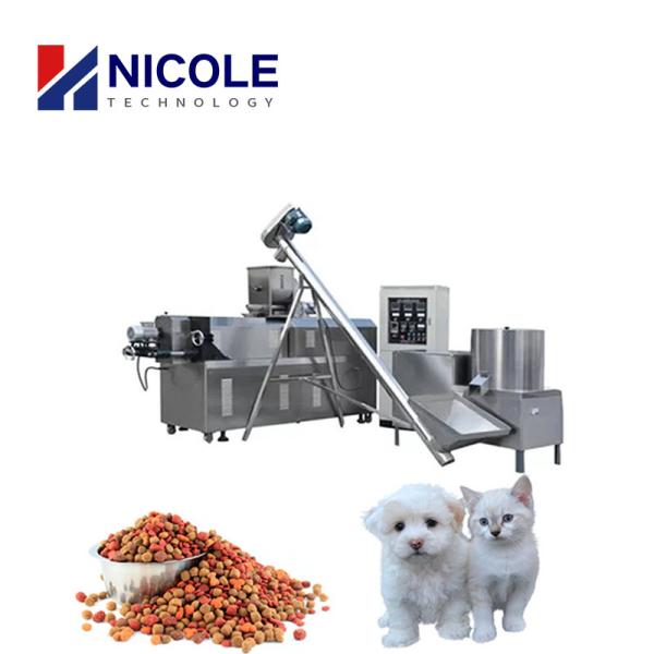 Linha de processamento de alimentos para animais de estimação com acionamento elétrico para cães e gatos aço inoxidável 304