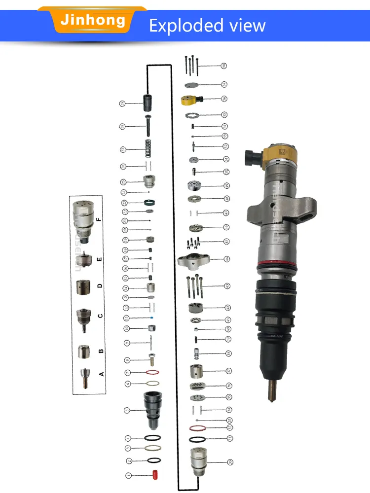 Diesel Fuel Injector 238-8092 Common Rail Diesel Fuel Injector 2388092 for C/A-T C9 Engine Parts