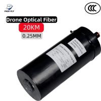 PDFLY-DOY-067 Noir Distance de fonctionnement 20 km Fpv Drone Anti-interférence à fibre optique Ultra léger 0.25 mm Équipement de communication