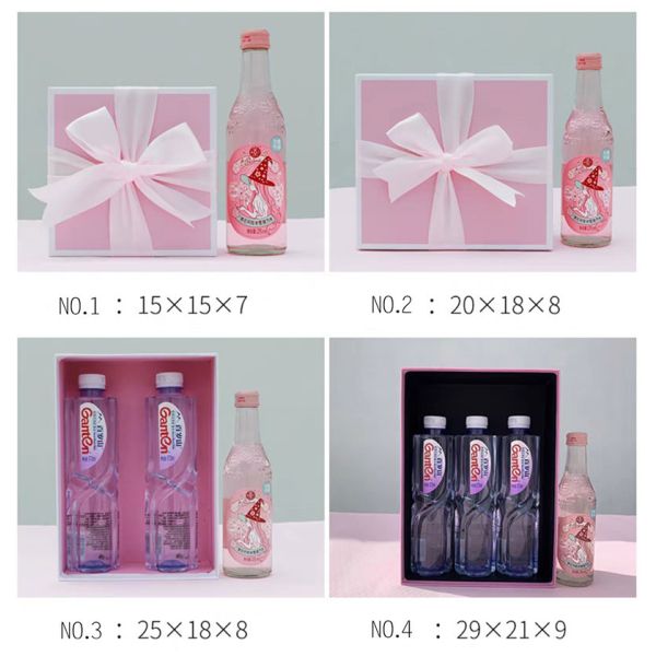 Paperboard Pink Magnetic Closure Gift Packing Box For Clothing Packaging Clamshell Design