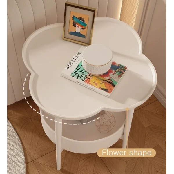 Living Room Coffee Bedside Simple Modern Side Table with Storage Shelf