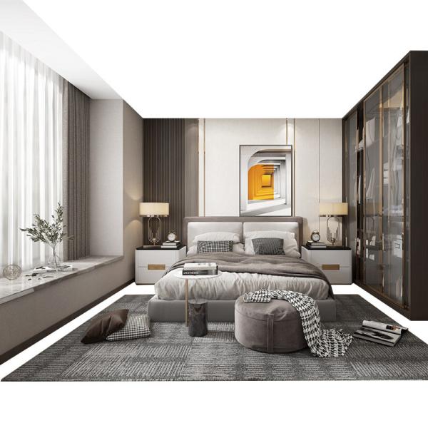 Mobiliário de guarda-roupa personalizado Set de quarto Hotel Casa Madeira Sólida Guarda-roupa grande