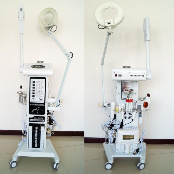 ABS Multifunction Beauty Equipment Facial Steamer With Microdermabrasion Ultrasonic Skin Scubber