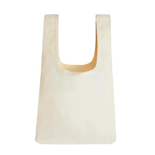 OEM Convenient Fancy Organic Cotton Tote Bags Bulk Natural White Color With Logo