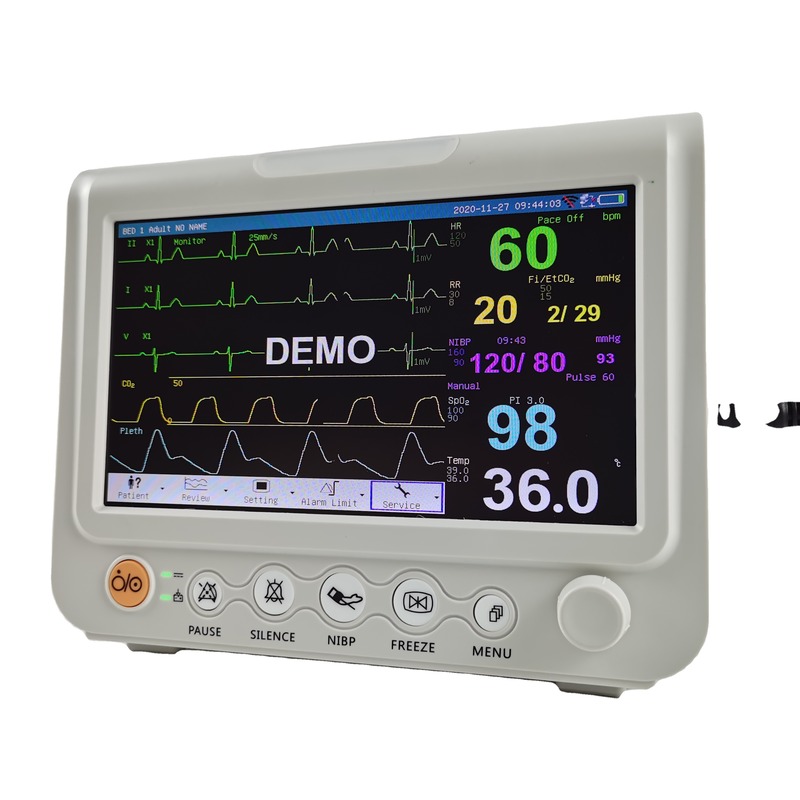 Durable 7 Inch Vital Signs Monitor Six Parameter Touch Screen Portable Wireless Vital Signs Monitor
