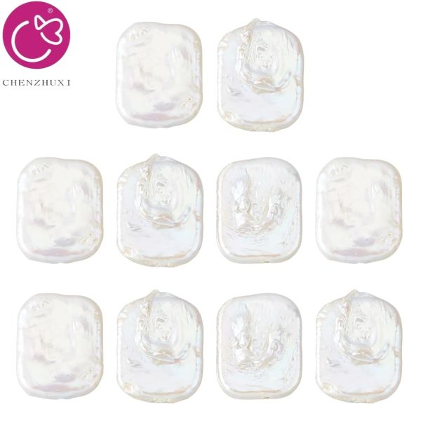 Hot Sale Rectangle Square Shape Pearl Baroque Pearl Irregular Shape Natural Freshwater Pearl