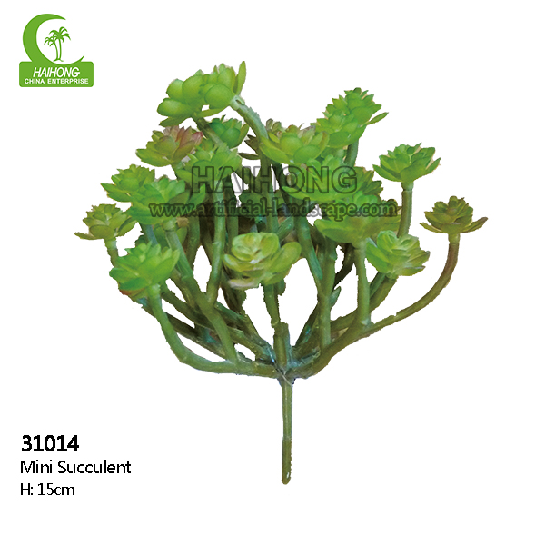 Анти- FadingNo нянча искусственный суккулентный завод, мини поддельные Succulents 15cm