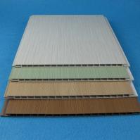 Panneau de mur résistant au feu moderne de PVC Wpc pour la décoration de mur de Chambre
