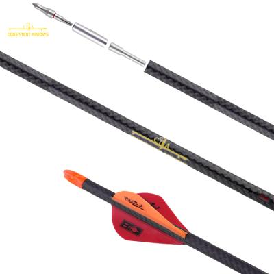.204(5.18mm) ID Spine 250/300/340/400/500 Straightness .003-.001 3k Weave Fiber Assassin Hunting Arrows