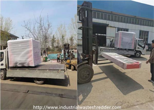 200HP Plastic Waste Shredding Machine Rotating Blades Cutting