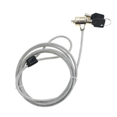 Cerradura antirrobo del cable del acero de la seguridad para el ordenador portátil del ordenador portátil