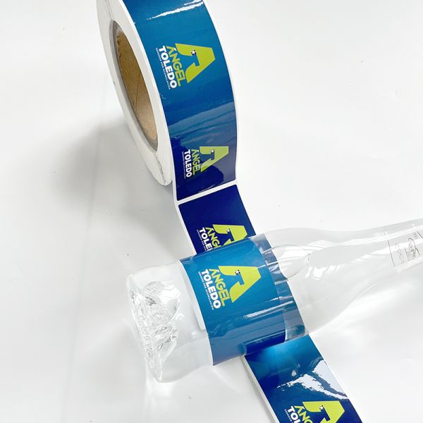Custom Print Brand Waterproof Vinyl Water Bottle Label Stickers Adhesive Juice Bottle Packing Label Sticker Roll Wholesale