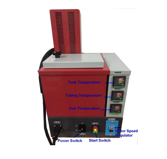 Head Hot Melt Adhesive Glue Sprayer Hot Melt Glue Spraying Machine Glue Dispenser for Package Toy Electronic