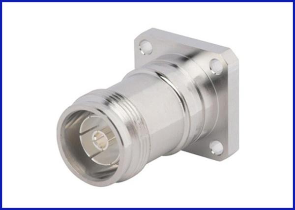 4.3-10 RF Connector M3 Threaded Four Hole Flange Straight Female
