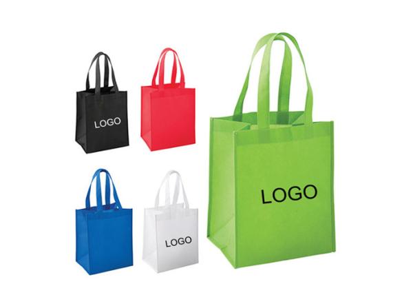 100gsm Nonwoven Tote Bag Non Woven Grocery Tote Green Red Black