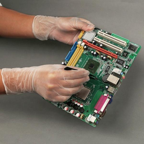 Transparent Vinyl Safety 4.7 Gram 12 Inch Disposable PVC Gloves