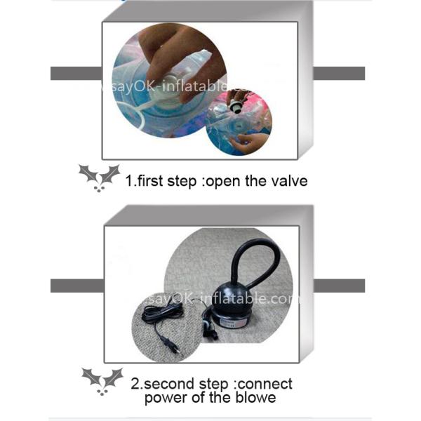 Гигантский раздувной футбол футбола PVC/TPU красит раздувной шарик тела пузыря шарика бампера для игры футбола