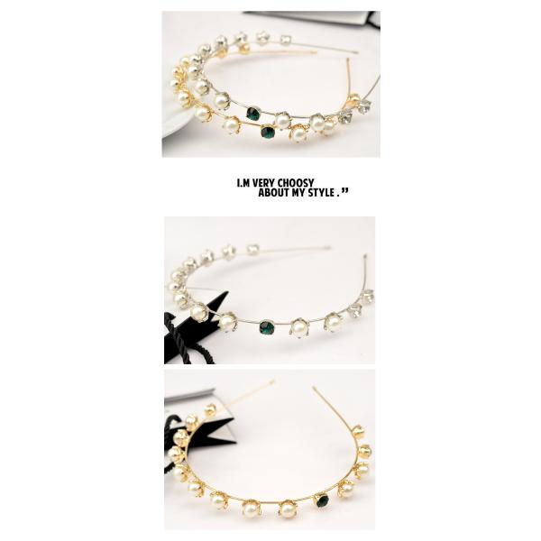 Korean fashion diamond stars love bow pearl bridal headdress hair bands
