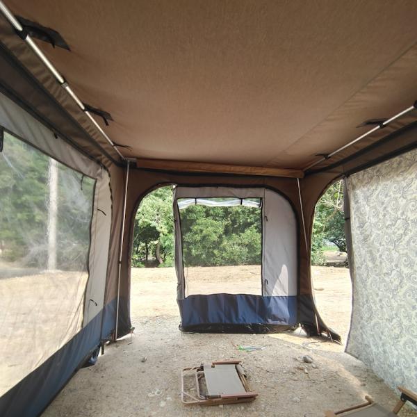 Тент 200D PU2000MM 2,5 x 3 x 2M на открытом воздухе водоустойчивого шатра стороны автомобиля Оксфорда автоматический