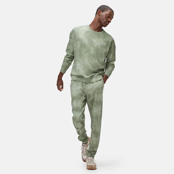 Краска напечатала Jogger Hoodie пуловера Crewneck устанавливает с Waistband Drawstring